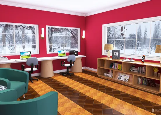 ADF - Home Office/Study Room Design Rendering