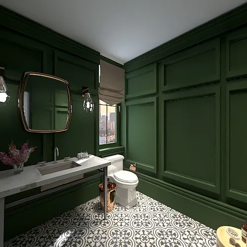 instagram bathroom 3d design renderings