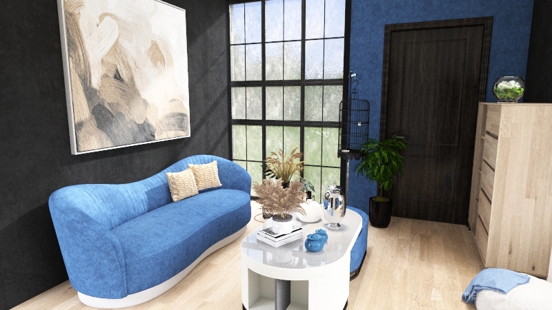 Blue Darkness (No outdoor Desing) 3d design renderings