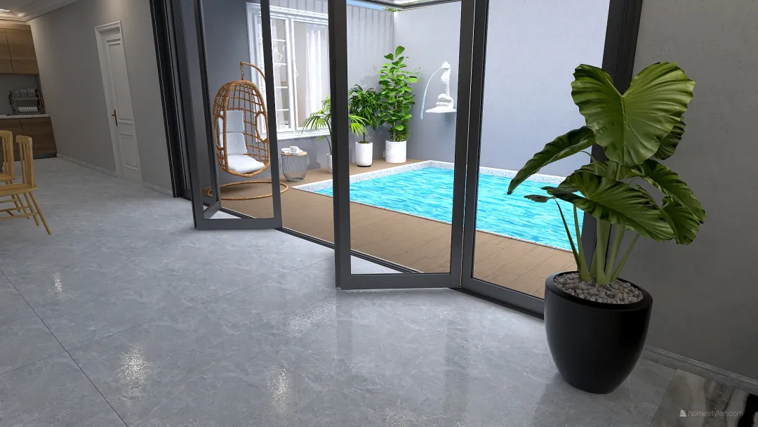 Tropical  House 3d design renderings