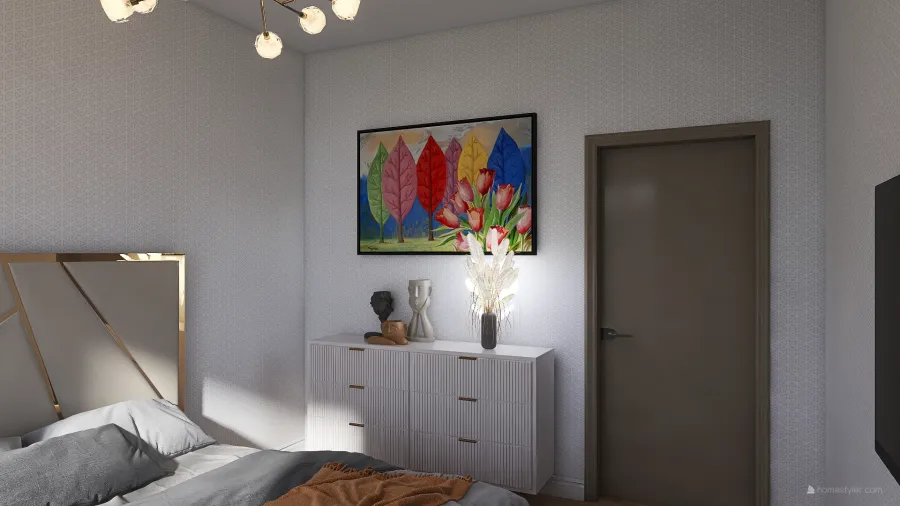 Гостевая спальня 3d design renderings