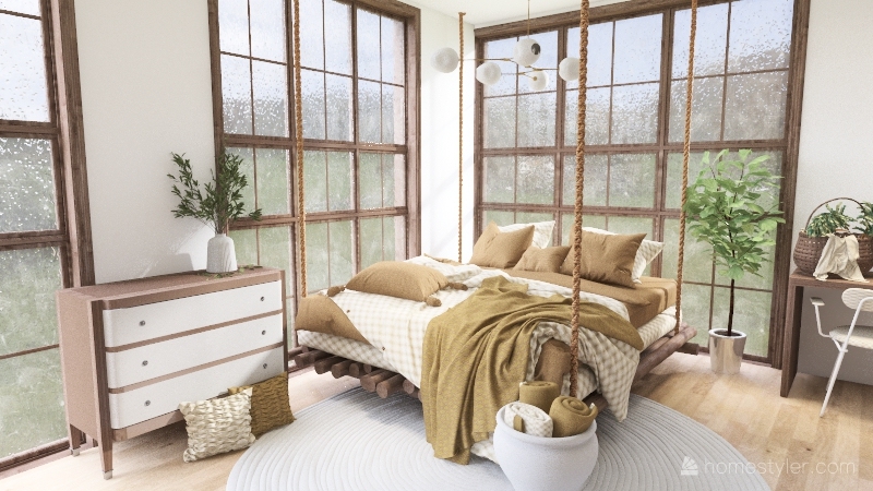 Nature Bedroom (No outdoor Desing) 3d design renderings