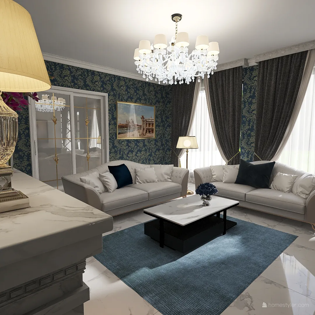 LivingRoom 3d design renderings