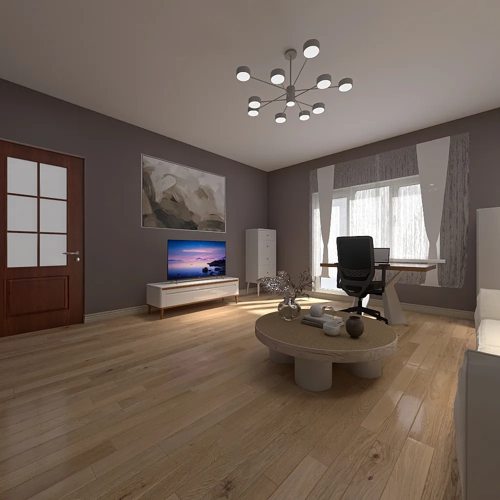 Duży pokój 3d design renderings