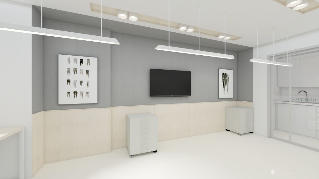 Dentist office natural 3d design renderings