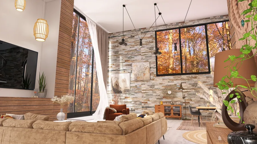 WOODY HOUSE 3d design renderings