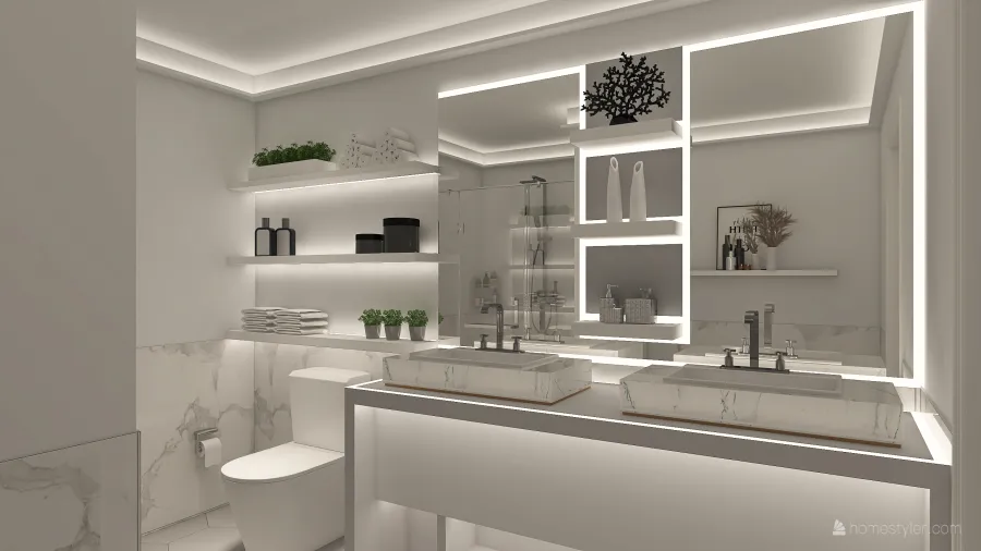 simple apartment 3d design renderings