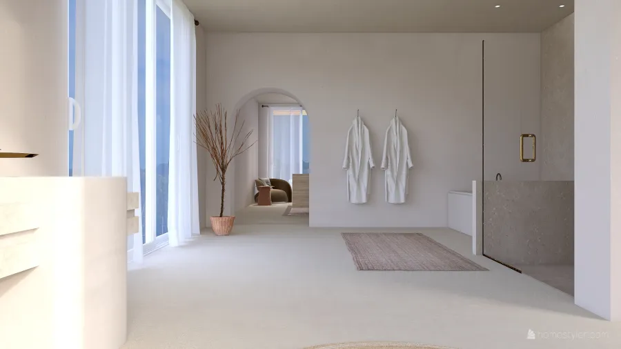 StyleOther WabiSabi WoodTones ColdTones Beige ColorScemeOther Bathroom1 3d design renderings