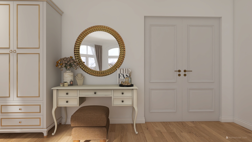 Modern French Style Bedroom 3d design renderings