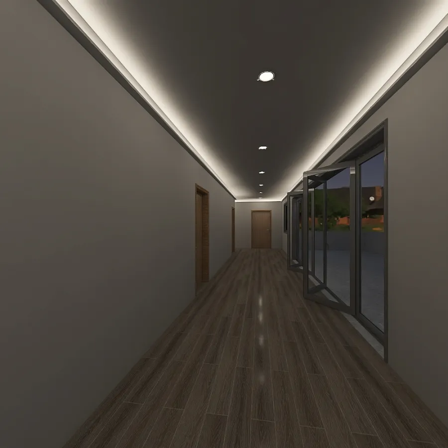 corredor 3d design renderings