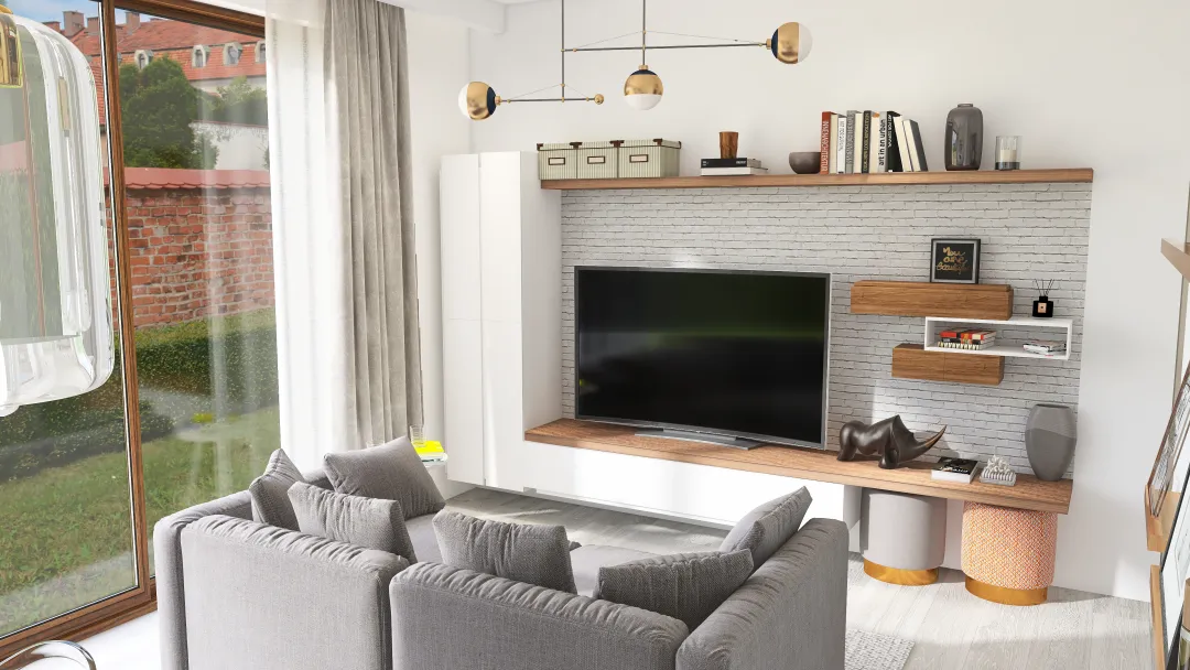 Ivona's - Living room 3d design renderings