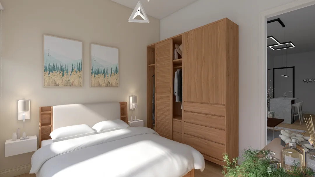 Apart Hotel - Massini Suites 3d design renderings