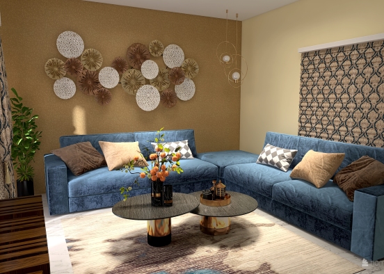 Living room renovation Design Rendering