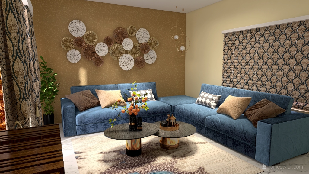 Living room renovation 3d design renderings