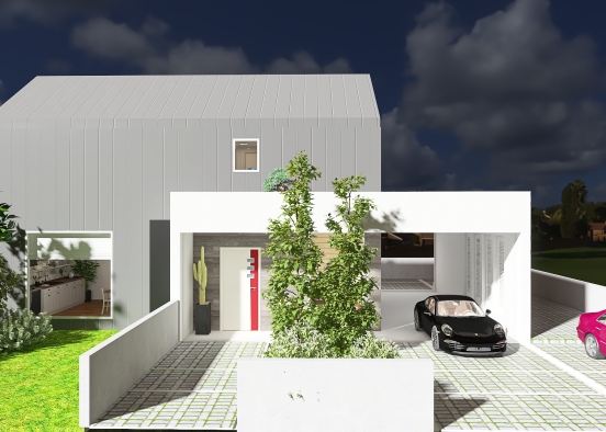 Modern Eco House Design Rendering