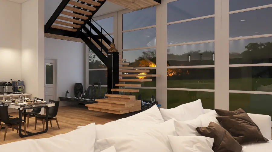 Modern Cozy Home 3d design renderings
