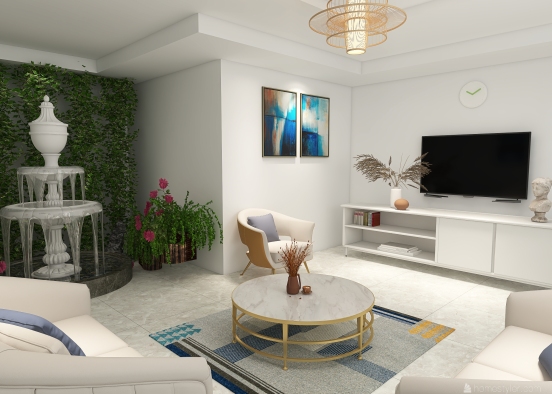 Modern living room ❤ Design Rendering
