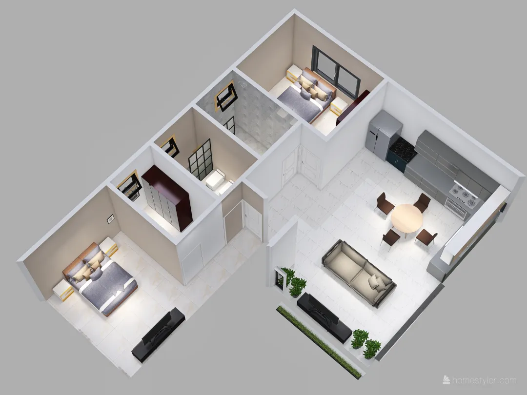 Copy of casa L con ajustes 3d design renderings