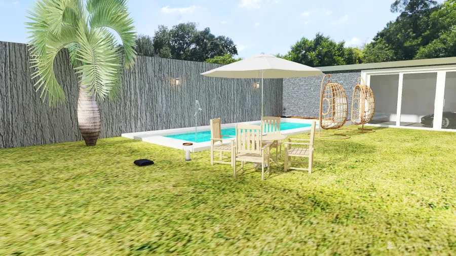 Copy of Proyecto dos plantas y quincho 3d design renderings