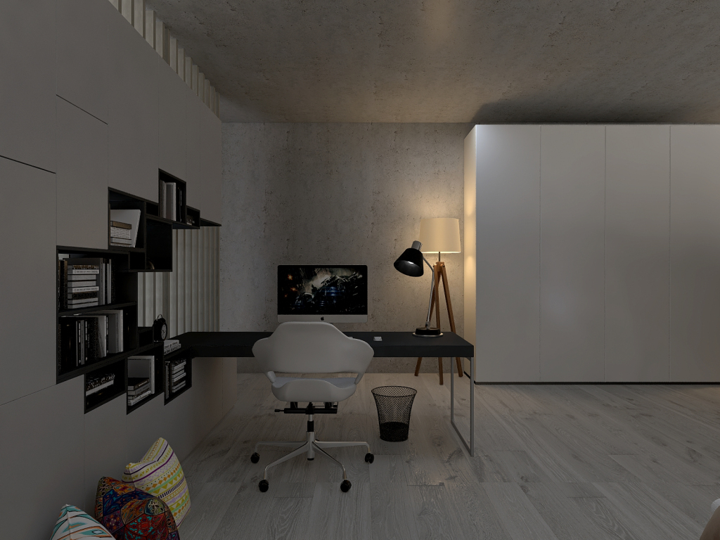 Bedroom Space 3d design renderings