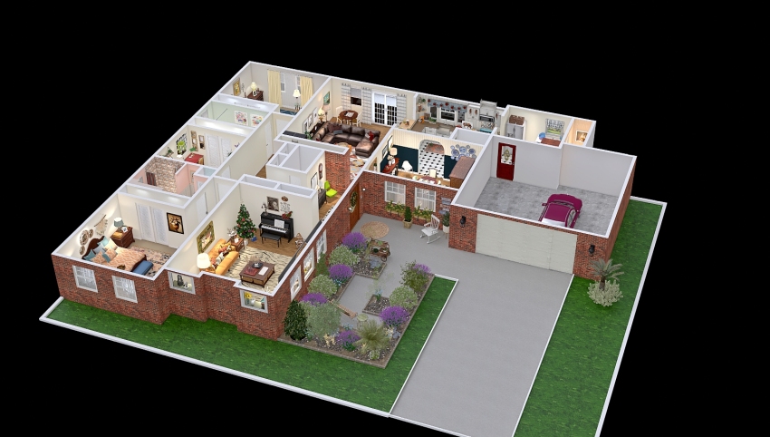 Cliff and Freddie's House 3d design picture 478.9