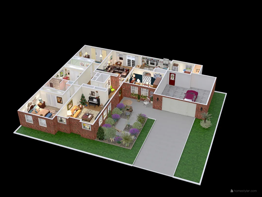 Cliff and Freddie's House 3d design renderings