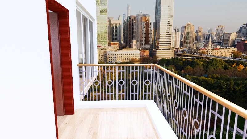 1 Bedroom Apartment Interior Design Render