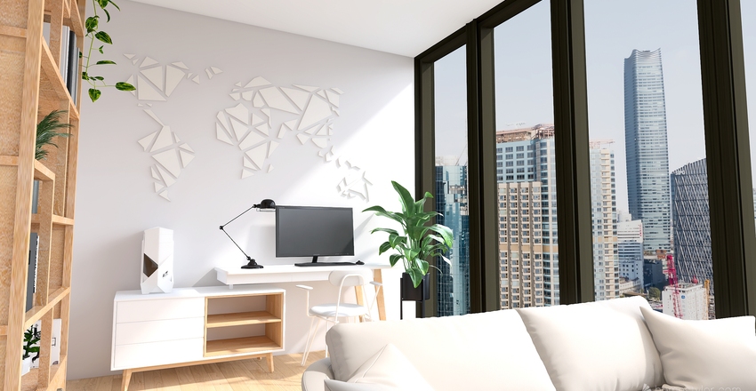 Dream Office - Sydney Chan Interior Design Render