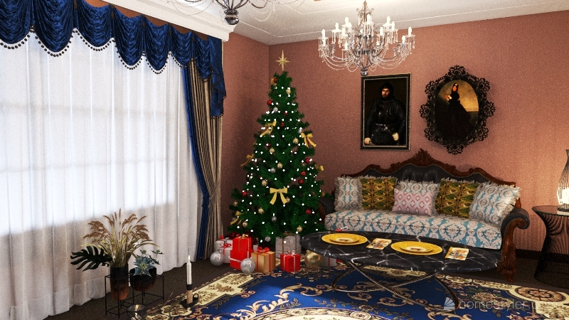 Новогодняя сказка Interior Design Render