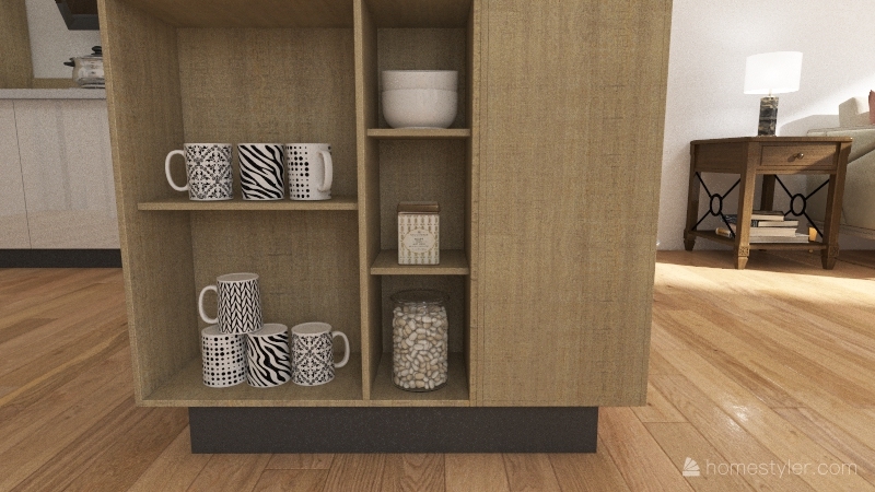 1 Bedroom Apartment Interior Design Render