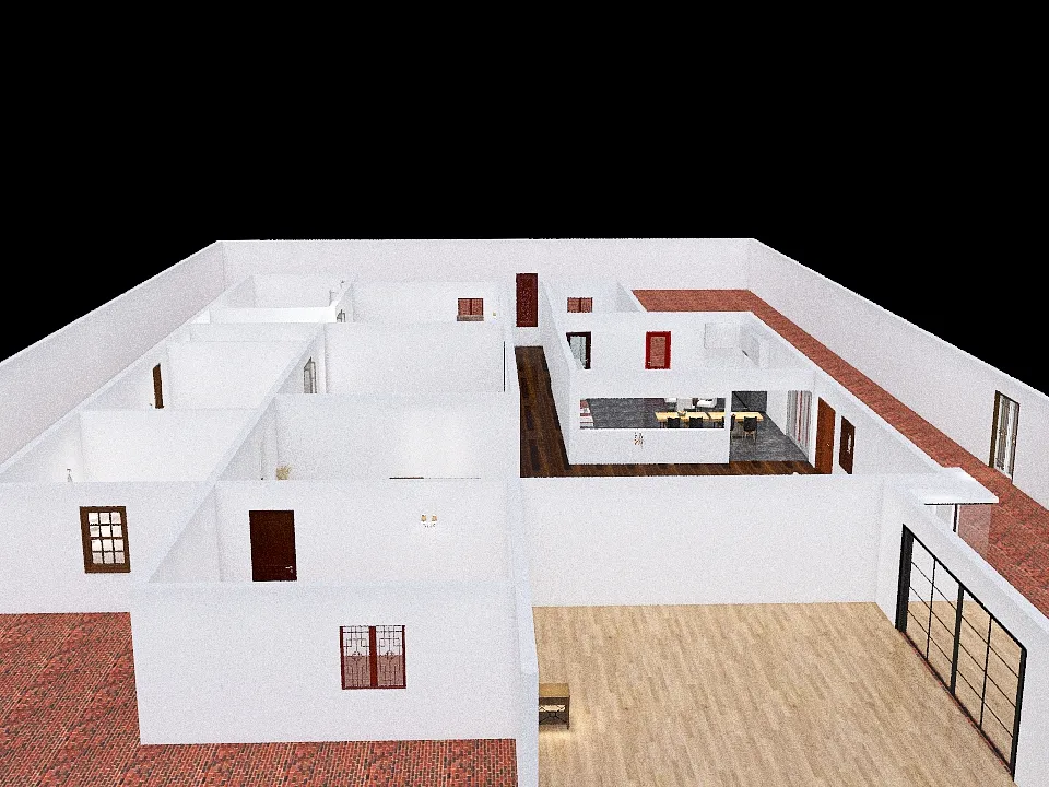 Meu casa 3d design renderings