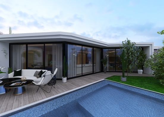 Contemporary Modern StyleOther luxury tunisien house modern Design Rendering