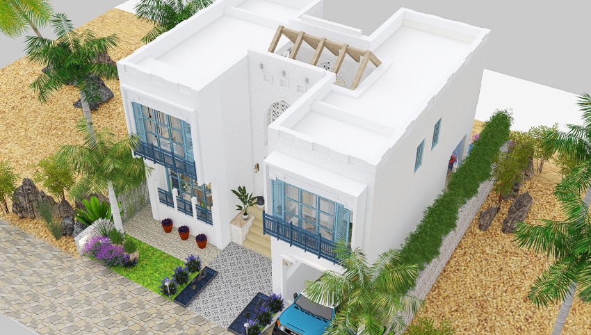 Beach House somewhere in the Persian Gulf 3d design picture 164.58