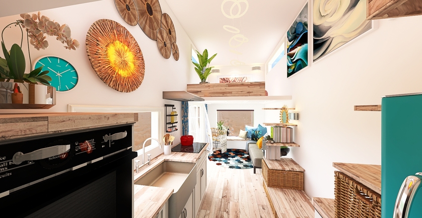 Tiny house Interior Design Render