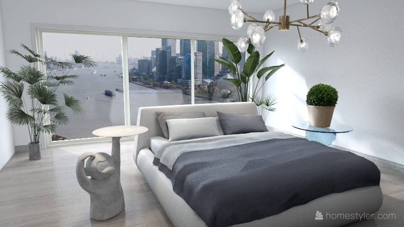Yasser's Bedroom 3d design renderings