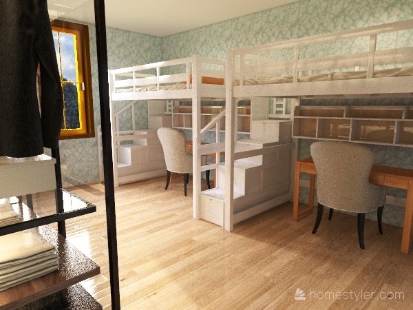 Copy of camera da letto ideale ste e ali 3d design renderings