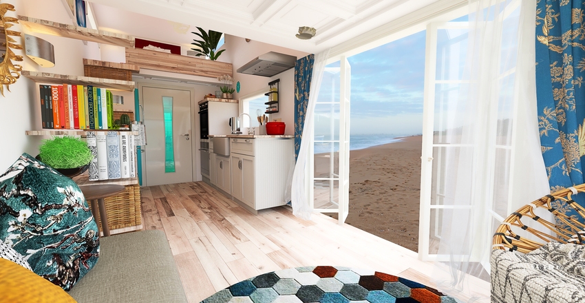 Tiny house Interior Design Render