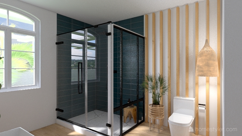 Bohemian/ Mediterranean Home 3d design renderings