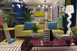 Modern StyleOther Memphis inspired apartment Design Rendering