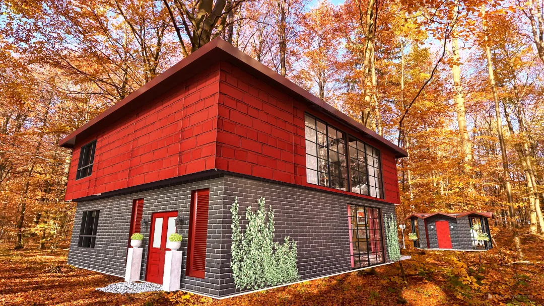 Fall House with Winter Garden? 3d design renderings