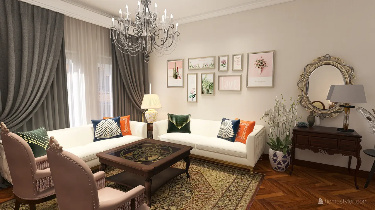 LivingDiningRoom 3d design renderings