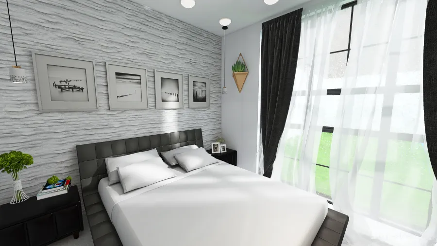 guest bedroom 3d design renderings