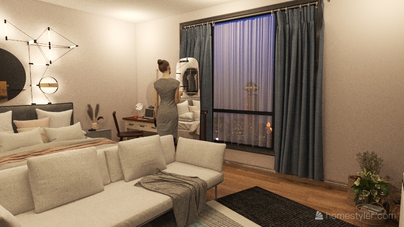 comfy apartment 3d design renderings