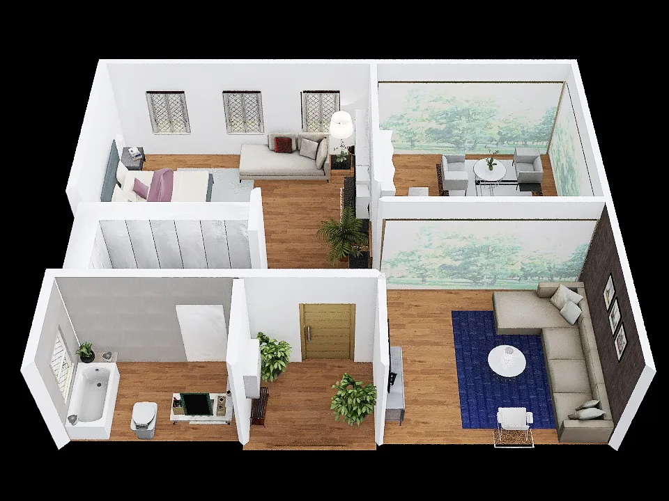 ISM_House_Floor2 3d design renderings
