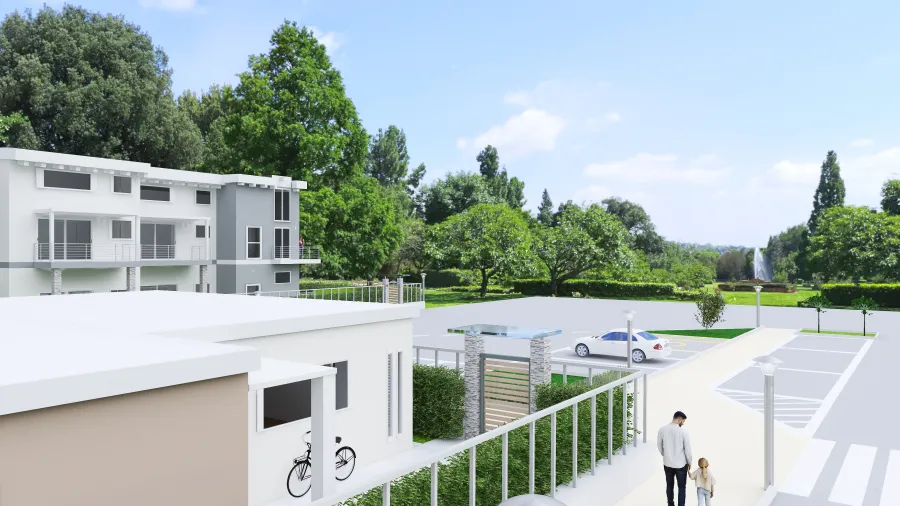 ESTERNO -＂Residenza Primula＂   Solbiate A (VA) 3d design renderings