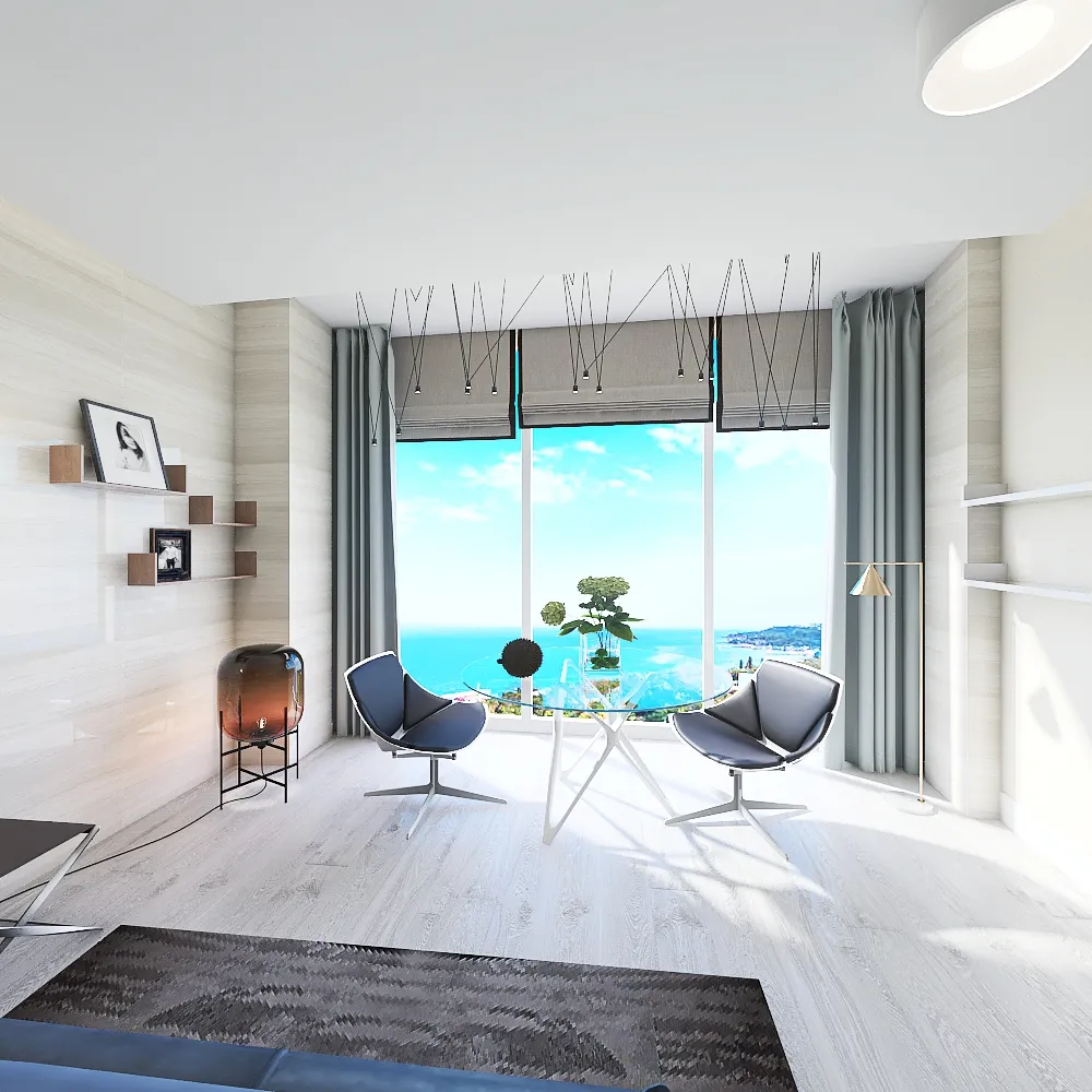 The apartaments by the sea 3d design renderings