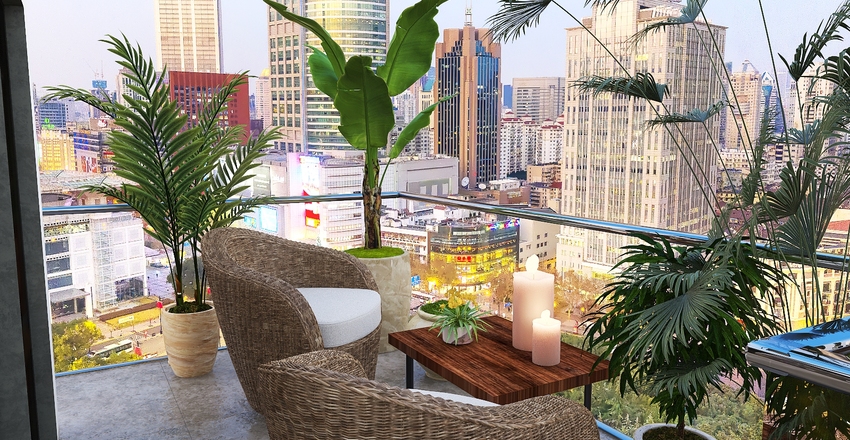 Industrial loft in the city center Interior Design Render