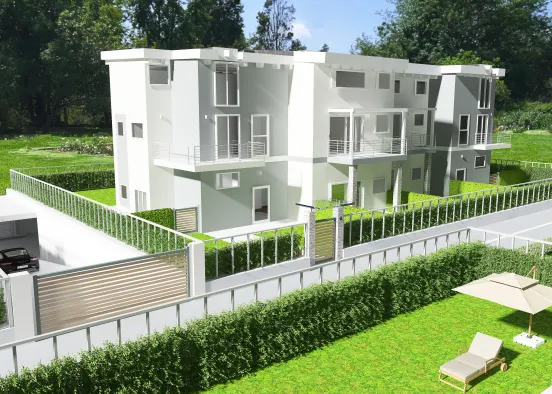 ESTERNO -＂Residenza Primula＂   Solbiate A (VA) Design Rendering