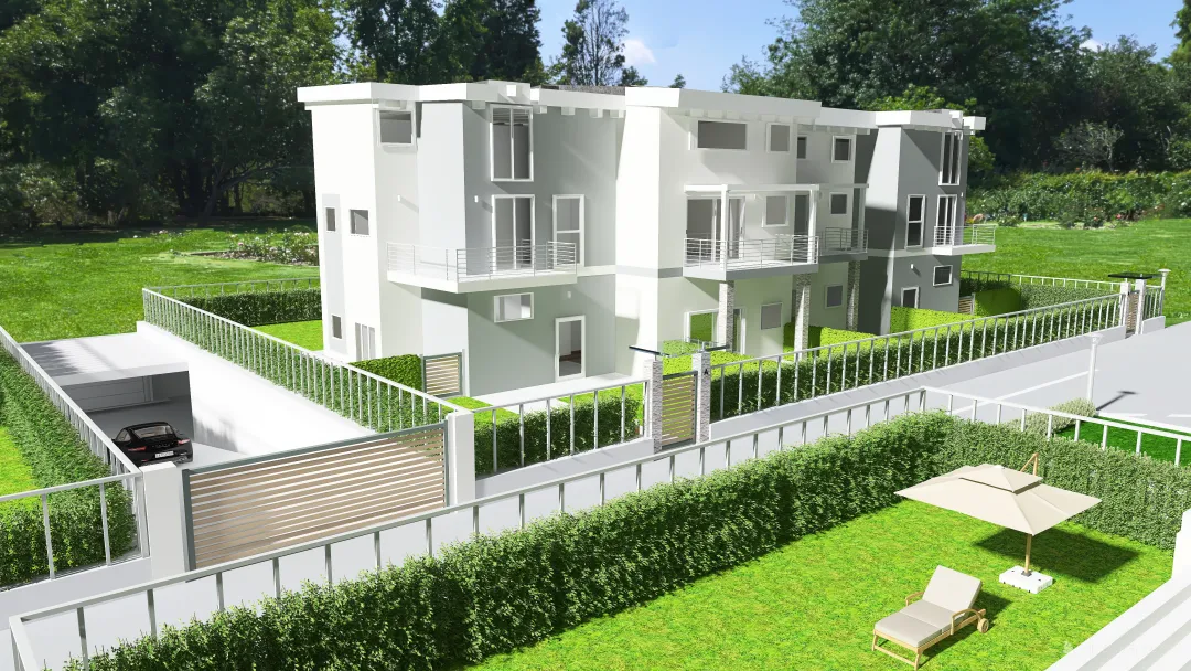 ESTERNO -＂Residenza Primula＂   Solbiate A (VA) 3d design renderings
