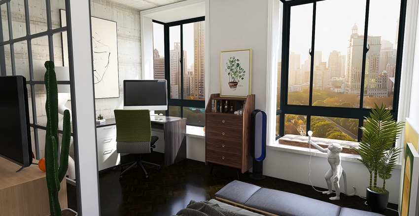 Sylvia's NY studio Interior Design Render